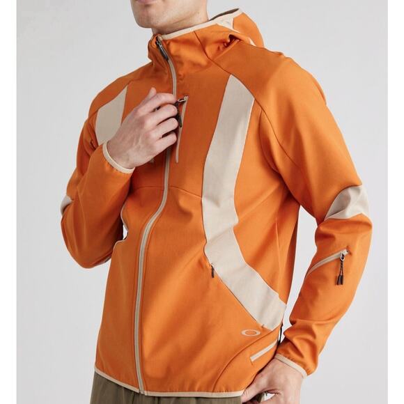 OAKLEY Latitude Arc Full Zip‎ Jacket size XL Orange New With Tags - Picture 2 of 6